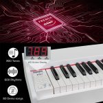 Kadence DP01WWH GEN25 Digital Piano | 88 Weighted Progressive Hammer Keys | Portable with Wooden Stand, Triple Pedal, MIDI | French Dream Chip | 2025 Edition - Image 6