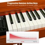 Kadence DP01WWD GEN25 Digital Piano | 88 Weighted Progressive Hammer Keys | Portable with Wooden Stand, Triple Pedal, MIDI | French Dream Chip | 2025 Edition - Image 9