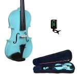 Kadence V001BL-C Vivaldi Violin | 4/4 Full Size with Basswood Body & Brazilwood Bow | Includes Lightweight Hard Case, Bow, Rosin & Tuner | Includes Learning Course