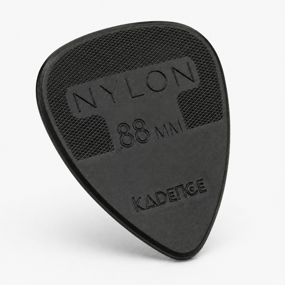 Artboard 1 Kadence NG88 Jamming Series Nylon Guitar Picks (Pack of 4) | 0.88mm Plectrums | Anti-Slip Grip for Precision Control | For Acoustic, Electric & Bass Guitars - Image 1