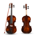 Kadence V001T Vivaldi Violin | 4/4 Full Size with Plywood Body & Brazilwood Bow | Includes Lightweight Hard Case, Bow, Rosin & Learning Course - Image 3