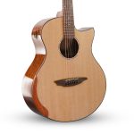 Kadence KGAT320 40” Limited Edition Acoustic Guitar | Grand Auditorium Body | Solid Sitka Spruce Wood | Elixir Strings with Natural Bone Nut & Saddle | Includes Hardcase & Learning Course - Image 6