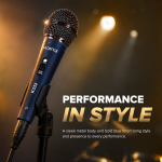 Kadence K333 Home Series Dynamic Wired Mic with Cardioid Pickup | Metal Body with On/Off Switch; Includes 3-Pin XLR Female to 6.35 mm Cable for Karaoke, Singing, Speeches & Stage Performances - Image 6
