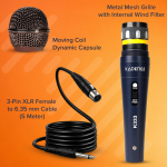 Kadence K333 Home Series Dynamic Wired Mic with Cardioid Pickup | Metal Body with On/Off Switch; Includes 3-Pin XLR Female to 6.35 mm Cable for Karaoke, Singing, Speeches & Stage Performances - Image 5