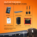 Kadence K333 Home Series Dynamic Wired Mic with Cardioid Pickup | Metal Body with On/Off Switch; Includes 3-Pin XLR Female to 6.35 mm Cable for Karaoke, Singing, Speeches & Stage Performances - Image 6