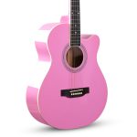 Kadence FNTR-PNK-C Frontier 40" Acoustic Guitar | Grand Auditorium Cutaway | Comes with Bag, Set Of Strings, Strap, Picks | Includes Learning Course - Image 3