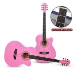 Kadence FNTR-PNK-C Frontier 40" Acoustic Guitar | Grand Auditorium Cutaway | Comes with Bag, Set Of Strings, Strap, Picks | Includes Learning Course - Image 4