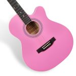 Kadence FNTR-PNK-C Frontier 40" Acoustic Guitar | Grand Auditorium Cutaway | Comes with Bag, Set Of Strings, Strap, Picks | Includes Learning Course - Image 6
