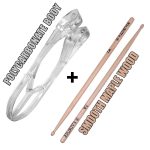 Kadence MW7A-MSPN Jamming Series 7A Maple Wood Drumsticks & 9" Polycarbonate Musical Spoon Combo | Percussion Instrument for Practice, Rhythm Training, Music Performance & Gifting - Image 2
