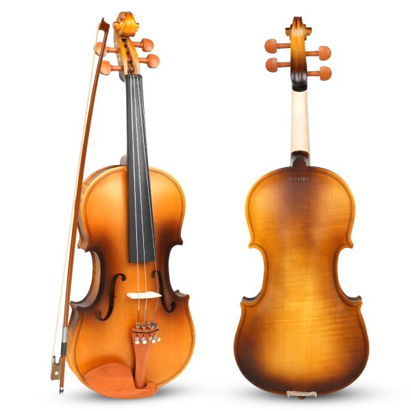 Kadence V77 Vivaldi Violin | 4/4 Full Size with Spruce Wood Top, Maple Wood Body & Brazilwood Bow | Includes Lightweight Hard Case, Bow, Rosin & Learning Course