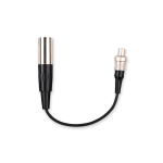 Kadence KCLEMO-M3P 3-Pin LEMO Male to 4-Pin Mini XLR Male Adapter Cable | Gold-Plated Contacts with Twist-Locking Connector, Balanced Audio Signal, Tool-Free Plug-and-Play Operation - Black/Silver