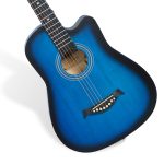 Medellin M38BLTR 38" Beginner Acoustic Guitar with Truss Rod - Matte Blue | Grand Auditorium Body with Linden Wood, Includes Bag, Allen Key, Strings and Learning Course - Image 4